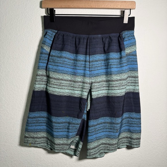 lululemon athletica Other - Lululemon Blue Pattern Athletic Shorts Stretch‎ Training Gym | Men Small | As Is